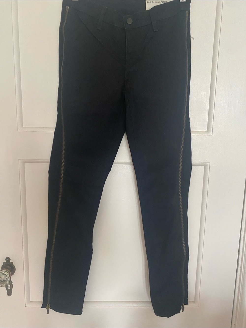 rag & bone zipper side skinny jeans